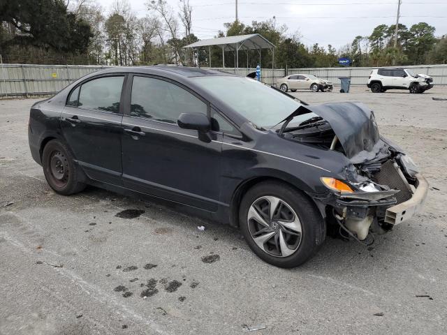 2HGFA16578H332834 - 2008 HONDA CIVIC LX BLACK photo 4