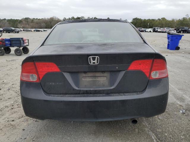 2HGFA16578H332834 - 2008 HONDA CIVIC LX BLACK photo 6