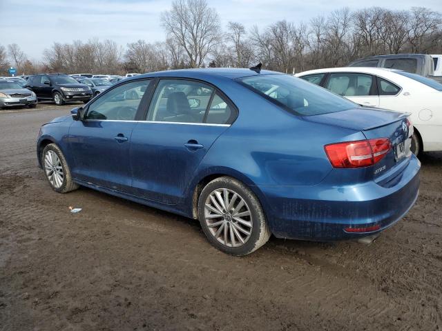 3VWD17AJ3FM233209 - 2015 VOLKSWAGEN JETTA SE BLUE photo 2