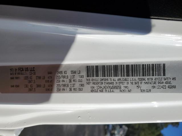 1C4HJXEN7KW509256 - 2019 JEEP WRANGLER U SAHARA WHITE photo 13