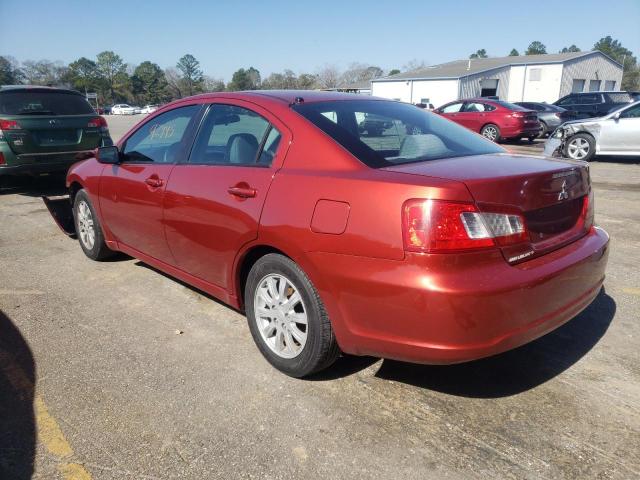 4A32B2FF3BE005867 - 2011 MITSUBISHI GALANT FE RED photo 2