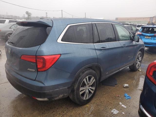 5FNYF6H63GB014175 - 2016 HONDA PILOT EXL BLUE photo 3