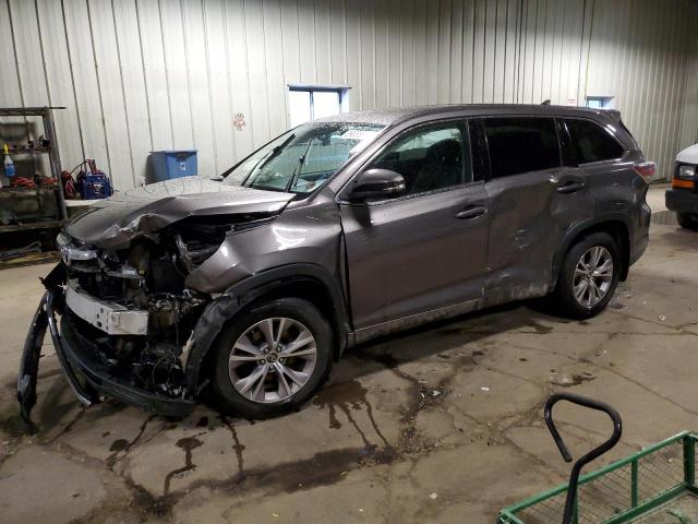 5TDBKRFHXGS277797 - 2016 TOYOTA HIGHLANDER LE GRAY photo 1