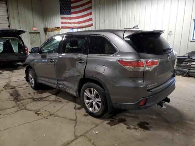 5TDBKRFHXGS277797 - 2016 TOYOTA HIGHLANDER LE GRAY photo 2