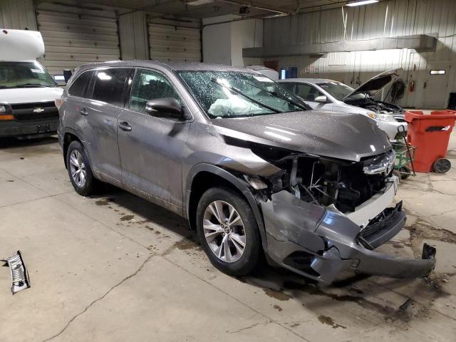 5TDBKRFHXGS277797 - 2016 TOYOTA HIGHLANDER LE GRAY photo 4