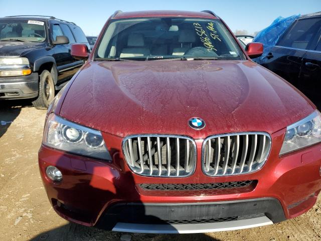 5UXWX9C56E0D24032 - 2014 BMW X3 XDRIVE28I BURGUNDY photo 5