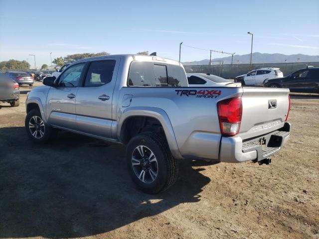 3TMCZ5AN7HM065110 - 2017 TOYOTA TACOMA DOUBLE CAB SILVER photo 2