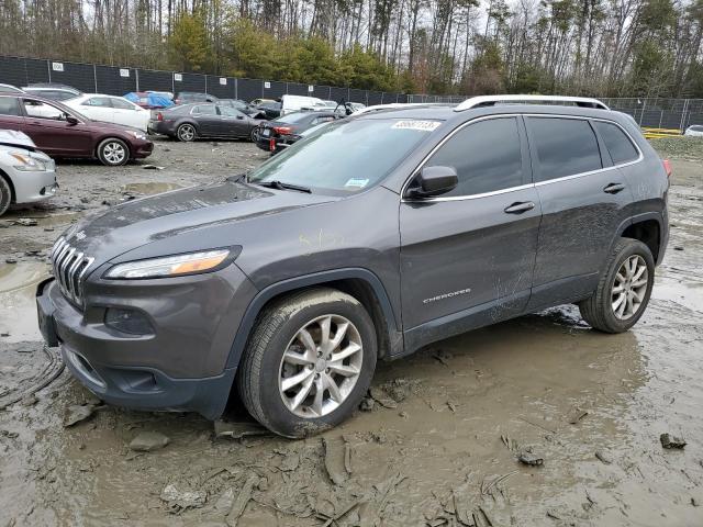 1C4PJMDS6GW193244 - 2016 JEEP CHEROKEE LIMITED GRAY photo 1