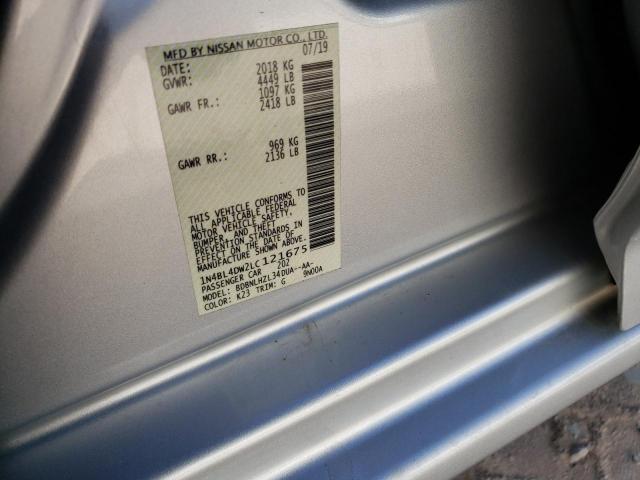 1N4BL4DW2LC121675 - 2020 NISSAN ALTIMA SV SILVER photo 12