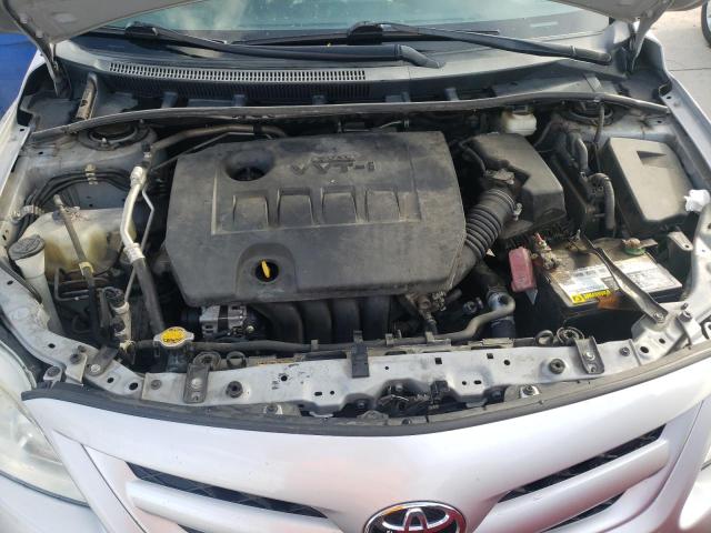 2T1BU4EEXCC851080 - 2012 TOYOTA COROLLA BASE SILVER photo 11