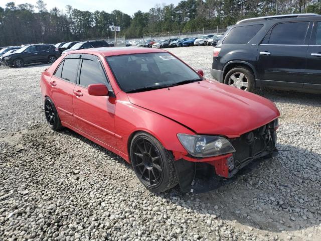 JTHBD192440091558 - 2004 LEXUS IS 300 RED photo 4