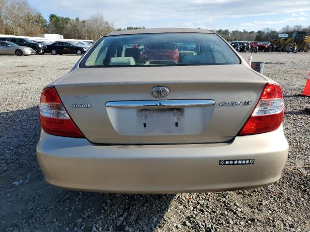 4T1BE32KX2U032732 - 2002 TOYOTA CAMRY LE BEIGE photo 6