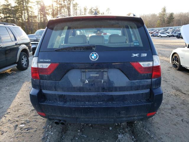 WBXPC93419WJ25739 - 2009 BMW X3 XDRIVE30I BLUE photo 6