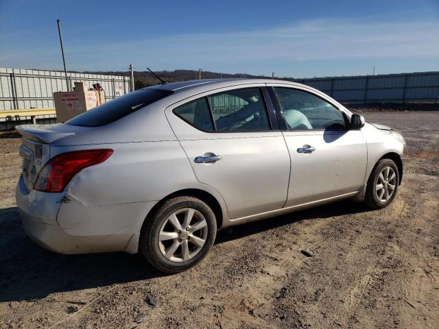 3N1CN7AP7EL812346 - 2014 NISSAN VERSA S SILVER photo 3