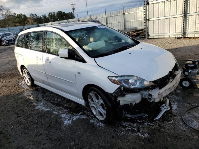 JM1CR293X80322426 - 2008 MAZDA MAZDA 5 WHITE photo 4