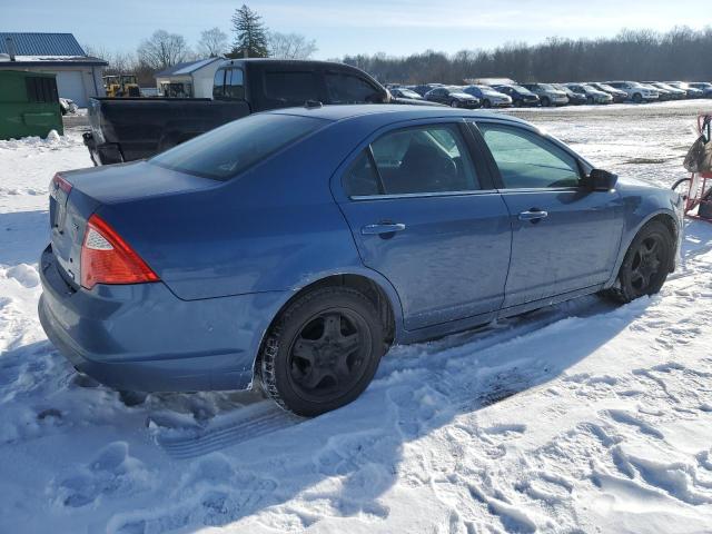 3FAHP0HGXAR425281 - 2010 FORD FUSION 4D SE BLUE photo 3