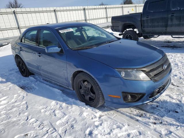 3FAHP0HGXAR425281 - 2010 FORD FUSION 4D SE BLUE photo 4