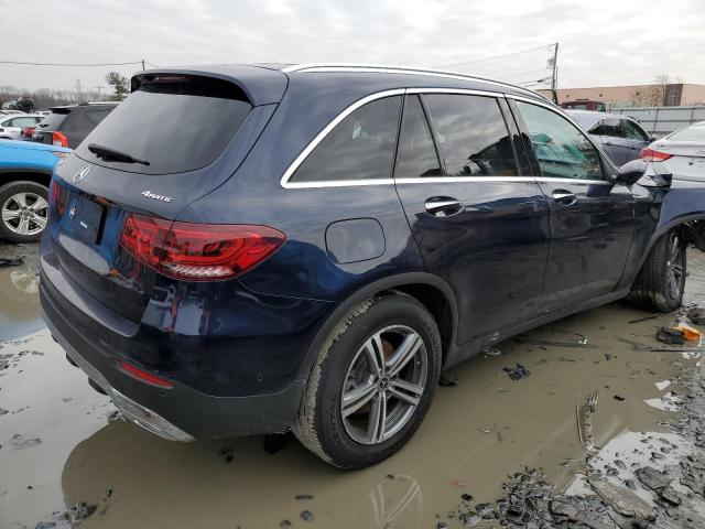 W1N0G8EB5NG116547 - 2022 MERCEDES-BENZ GLC 300 4MATIC BLUE photo 3