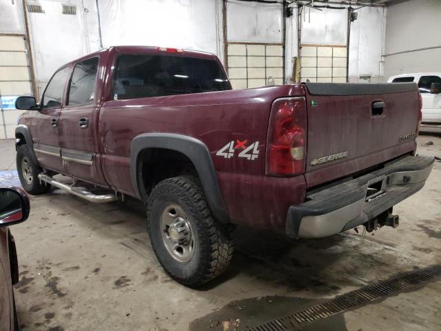 1GCHK23U63F169254 - 2003 CHEVROLET SILVERADO K2500 HEAVY DUTY BURGUNDY photo 2