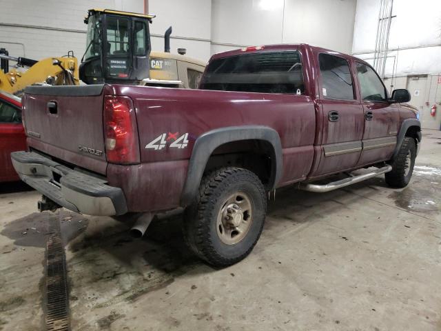 1GCHK23U63F169254 - 2003 CHEVROLET SILVERADO K2500 HEAVY DUTY BURGUNDY photo 3