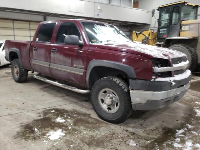 1GCHK23U63F169254 - 2003 CHEVROLET SILVERADO K2500 HEAVY DUTY BURGUNDY photo 4