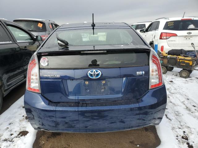 JTDKN3DU2D1691671 - 2013 TOYOTA PRIUS BLUE photo 6