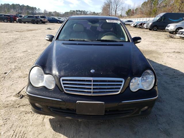 WDBRF92H76F786459 - 2006 MERCEDES-BENZ C SEDAN 280 4MATIC BLACK photo 5