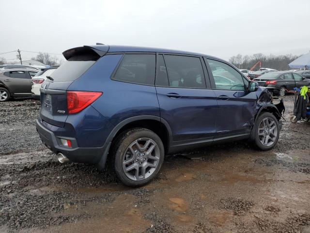 5FNYF8H5XPB036242 - 2023 HONDA PASSPORT EXL BLUE photo 3