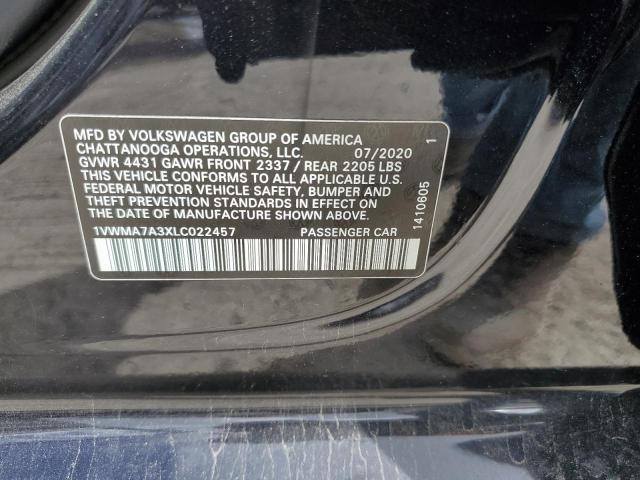 1VWMA7A3XLC022457 - 2020 VOLKSWAGEN PASSAT R-LINE Qara foto 13