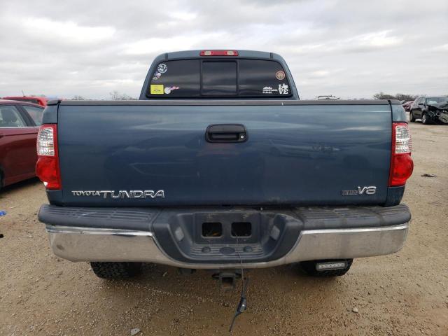 5TBRT34106S479795 - 2006 TOYOTA TUNDRA ACCESS CAB SR5 BLUE photo 6