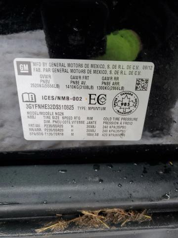 3GYFNHE32DS510825 - 2013 CADILLAC SRX PERFORMANCE COLLECTION 黑色 照片 14