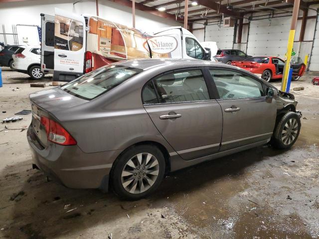 19XFA16899E023338 - 2009 HONDA CIVIC EX GRAY photo 3