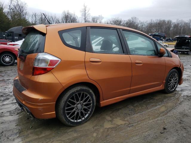 JHMGE8G50BC009765 - 2011 HONDA FIT SPORT ORANGE photo 3