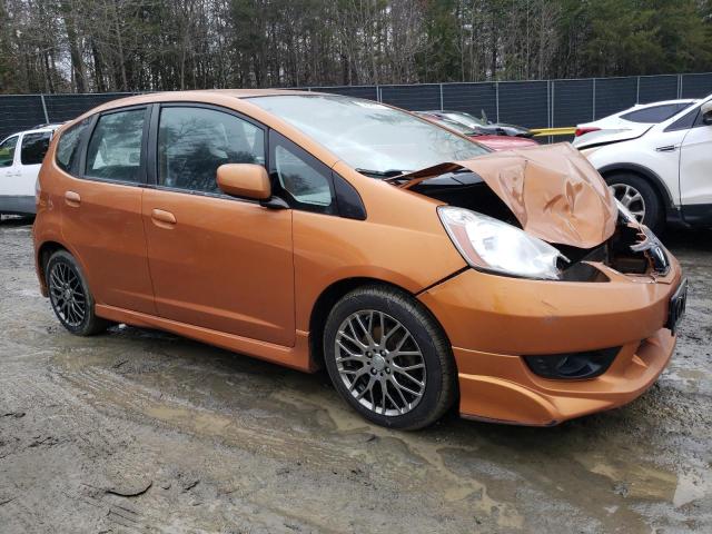 JHMGE8G50BC009765 - 2011 HONDA FIT SPORT ORANGE photo 4