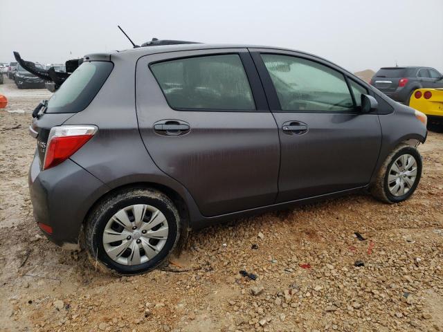 JTDKTUD3XDD567228 - 2013 TOYOTA YARIS GRAY photo 3