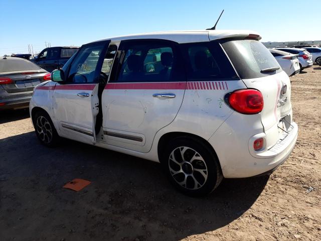 ZFBCFACH2EZ003393 - 2014 FIAT 500L LOUNGE WHITE photo 2