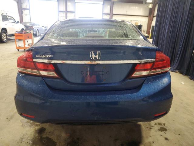 19XFB2F59EE063471 - 2014 HONDA CIVIC LX BLUE photo 6