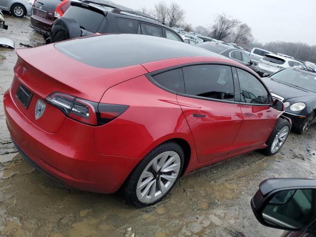 5YJ3E1EA5PF495667 - 2023 TESLA MODEL 3 RED photo 3