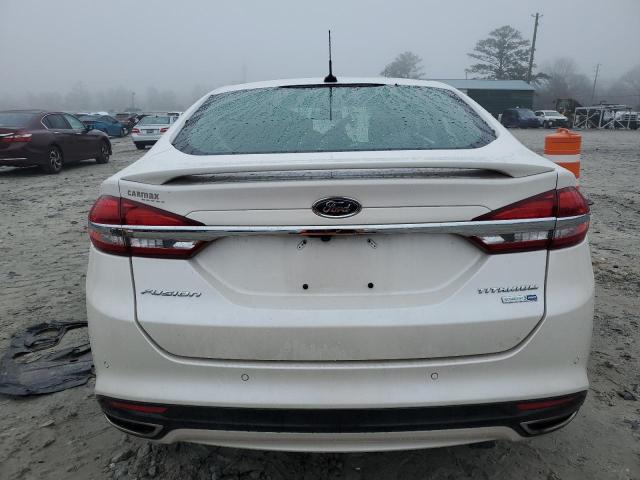 3FA6P0D98JR233453 - 2018 FORD FUSION TITANIUM/PLATINUM WHITE photo 6