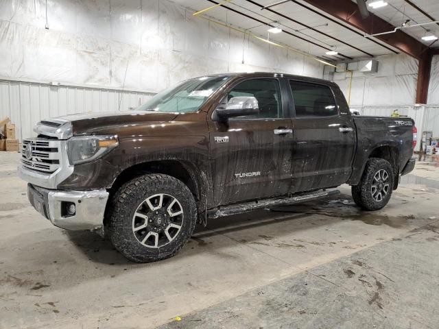 5TFHY5F10KX797708 - 2019 TOYOTA TUNDRA CREWMAX LIMITED BROWN photo 1