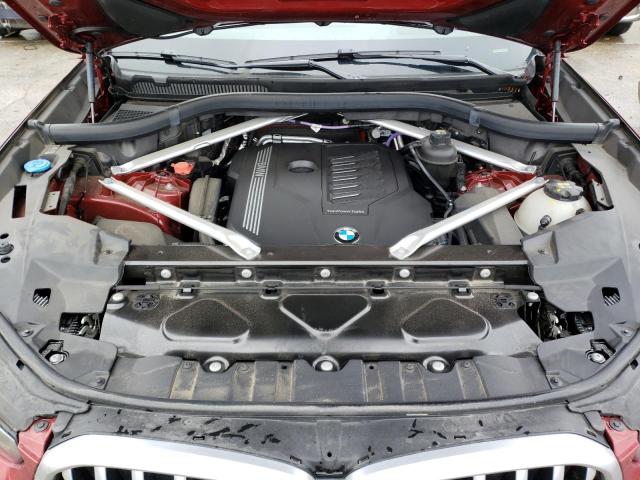 5UXCY6C00N9N19605 - 2022 BMW X6 XDRIVE40I BURGUNDY photo 12