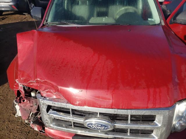 1FMCU9DG7BKA81627 - 2011 FORD ESCAPE XLT RED photo 12