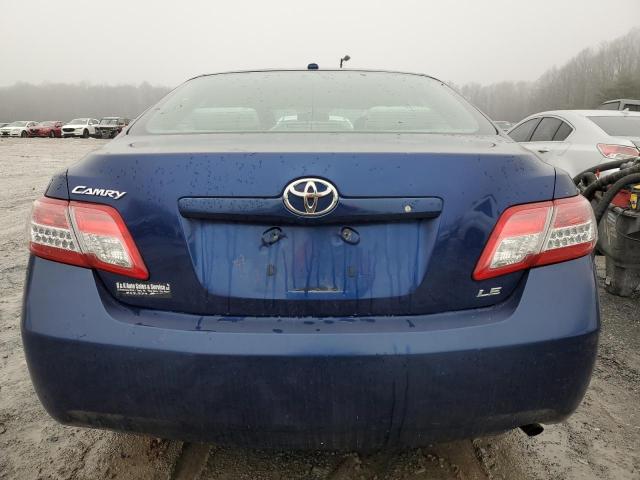 4T1BF3EK8BU617298 - 2011 TOYOTA CAMRY BASE BLUE photo 6