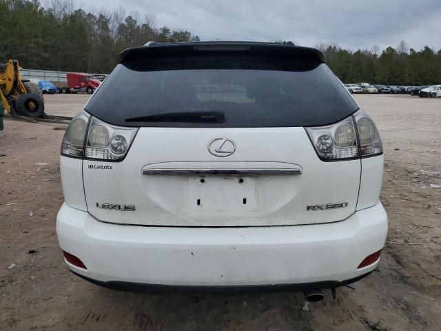 2T2HK31U37C013658 - 2007 LEXUS RX 350 WHITE photo 6