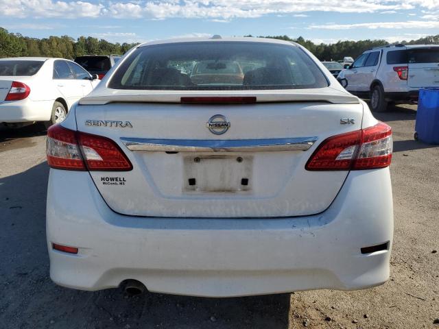 3N1AB7AP5FY268112 - 2015 NISSAN SENTRA S WHITE photo 6