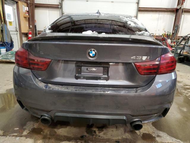 WBA3R5C53FK371414 - 2015 BMW 435 XI GRAY photo 6