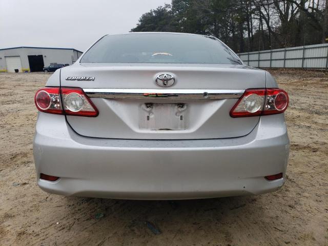 5YFBU4EEXDP196291 - 2013 TOYOTA COROLLA BASE SILVER photo 6