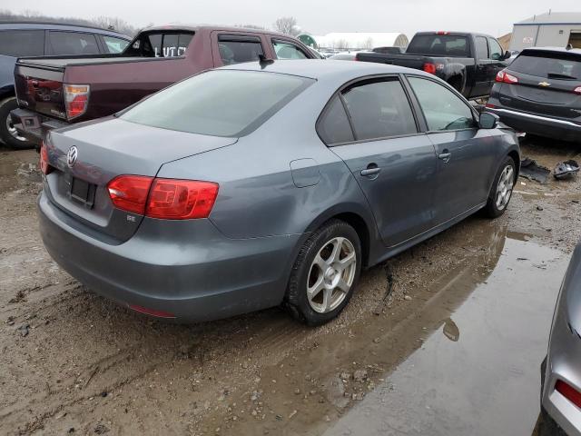 3VWD07AJ4EM233057 - 2014 VOLKSWAGEN JETTA SE GRAY photo 3