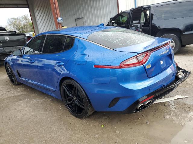 KNAE15LA2M6087792 - 2021 KIA STINGER BLUE photo 2