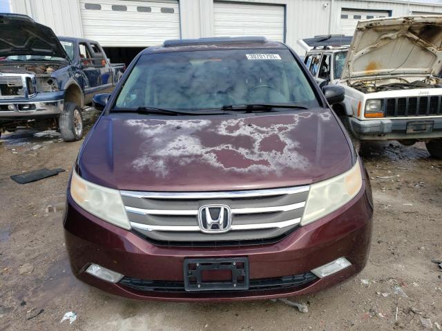 5FNRL5H99BB051693 - 2011 HONDA ODYSSEY TOURING BURGUNDY photo 5